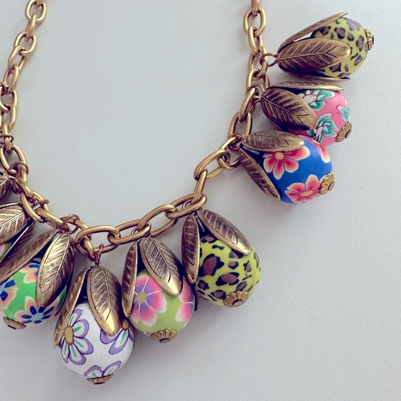 Lenora Dame Decoupage Necklace - Picture 3 of 4